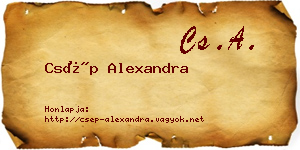 Csép Alexandra névjegykártya